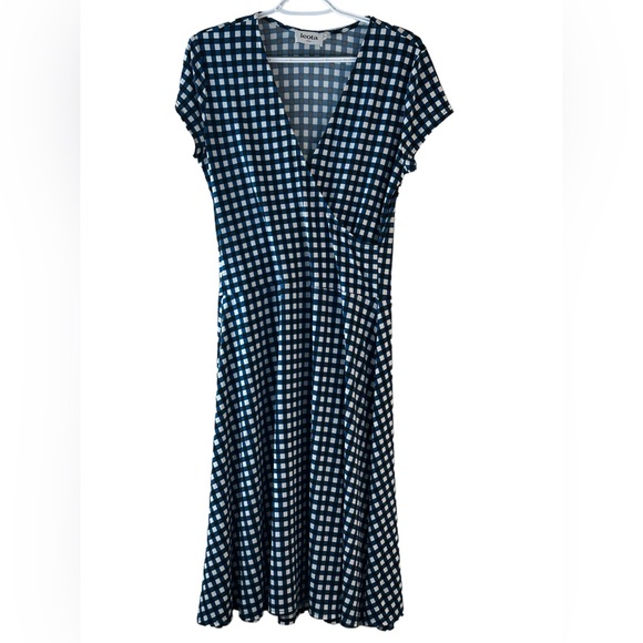 Leota Plaid Midi Dress Size M - Picture 1 of 4